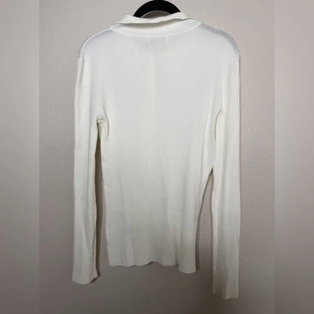 Aritzia Babaton Finley Button Down Sweater Sz M - Picture 5 of 5